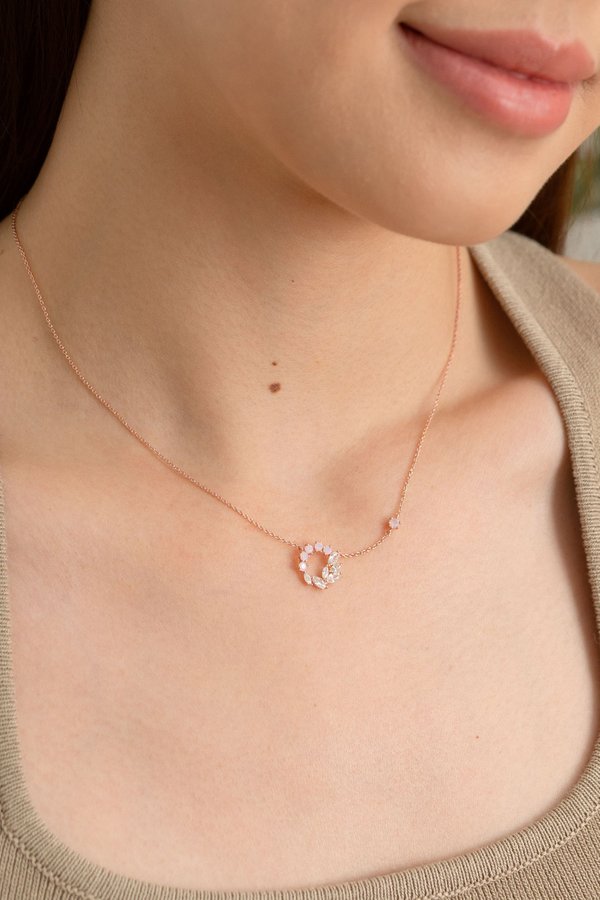 Unity Necklace in Rose Gold 