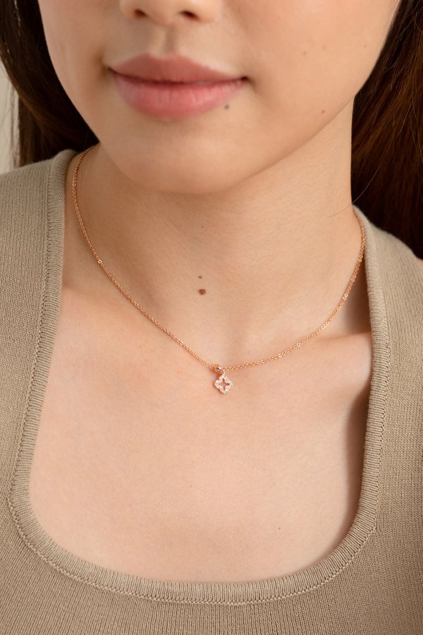 Ximena Necklace in Rose Gold 