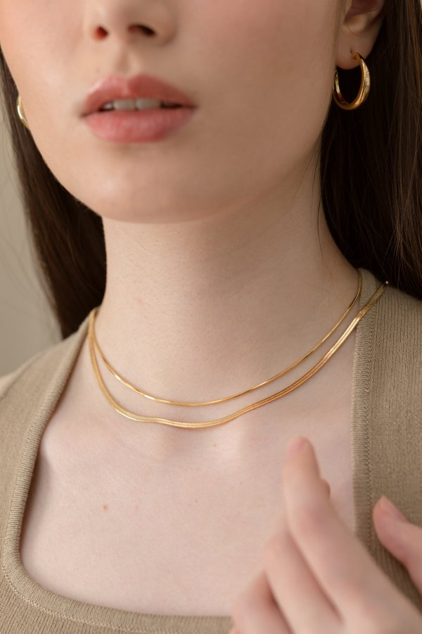 Mallorie Necklace in Gold