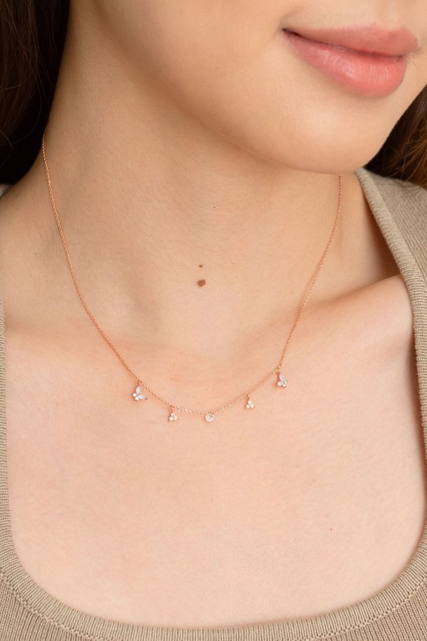 Piper Necklace in Rose Gold 