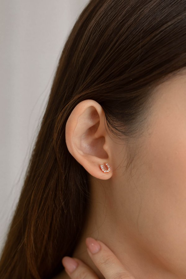 June Earrings in Rose Gold