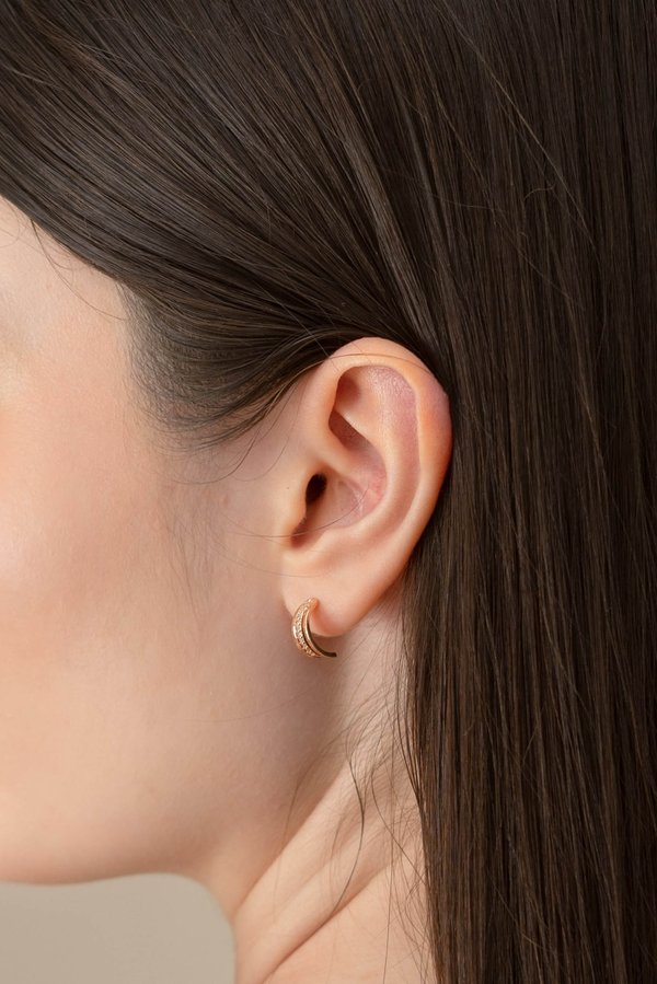 Elisa Earrings in Rose Gold