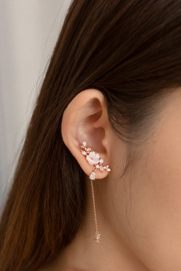 Calytrix Earrings in Rose Gold