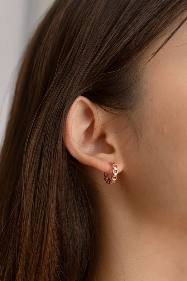 Candice Earrings in Rose Gold