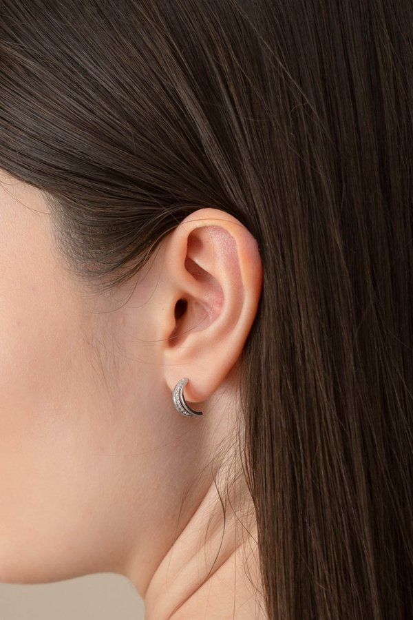 Elisa Earrings in Silver