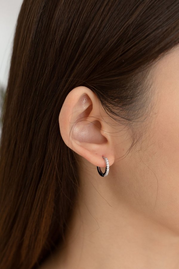 Alexa Earrings in Silver
