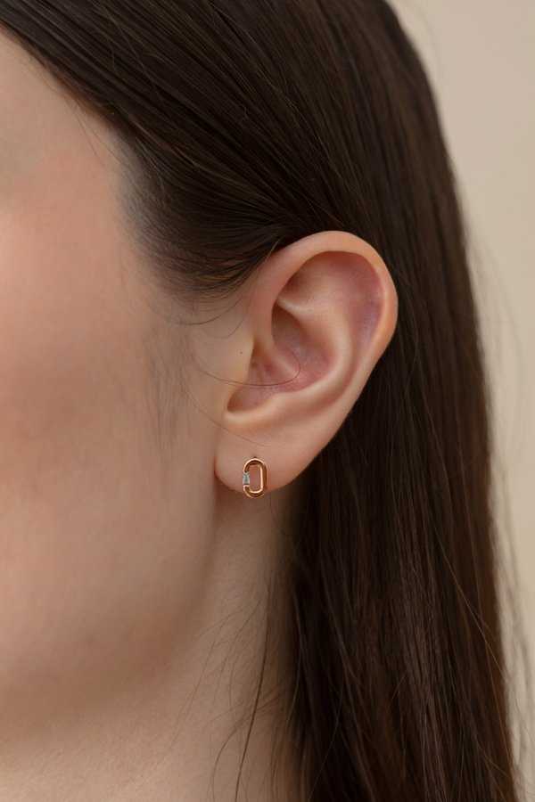 Sabine Earrings in Rose Gold