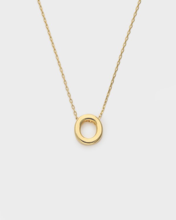 Initial ‘O’ Necklace in Gold