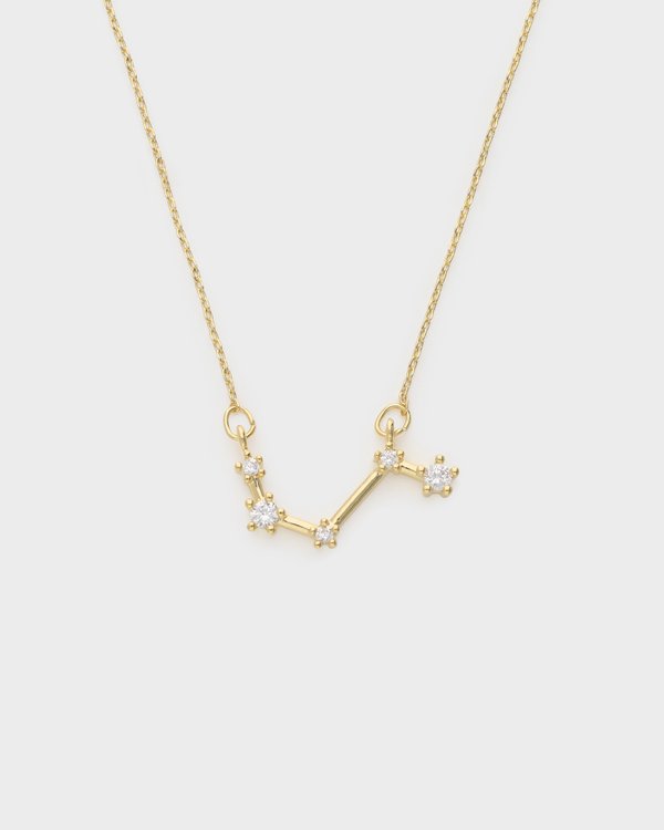Aries Constellation Necklace in Gold