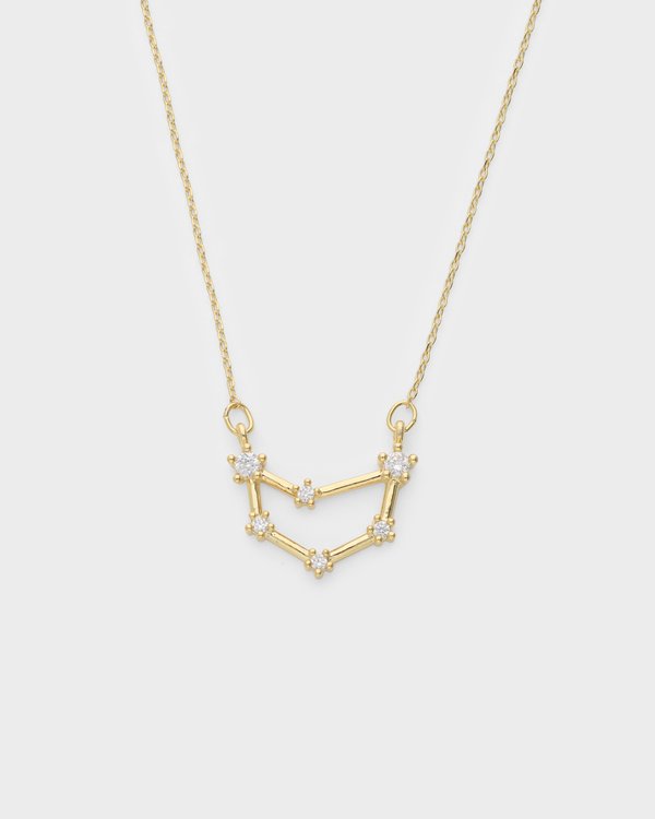 Capricorn Constellation Necklace in Gold