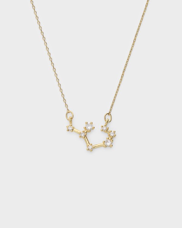 Aquarius Constellation Necklace in Gold