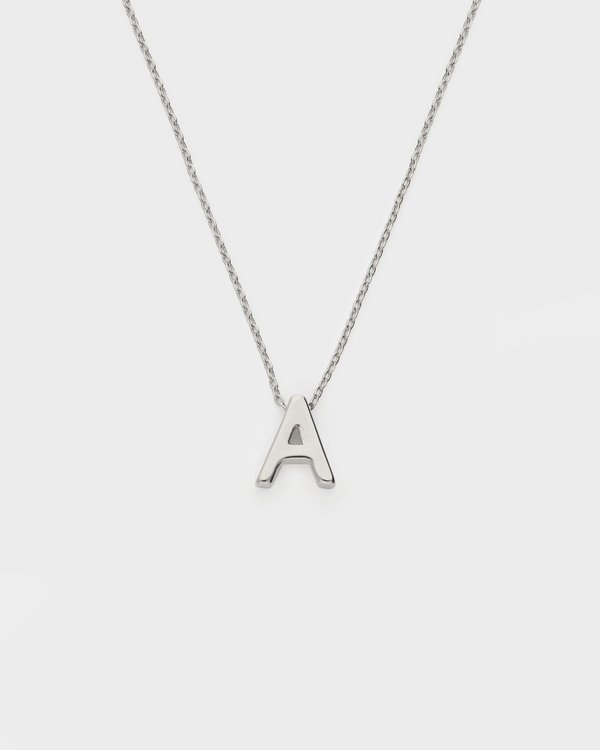 Initial ‘A’ Necklace in Silver
