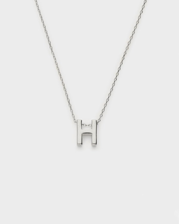 Initial ‘H’ Necklace in Silver