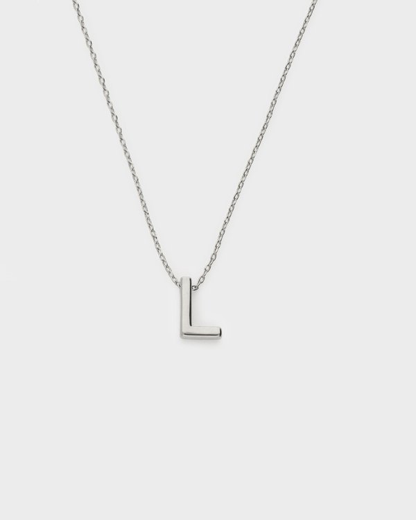 Initial ‘L’ Necklace in Silver
