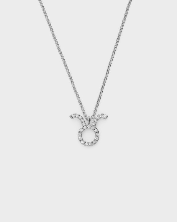 Taurus Horoscope Necklace in Silver