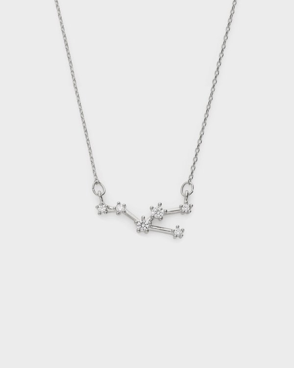 Taurus Constellation Necklace in Silver