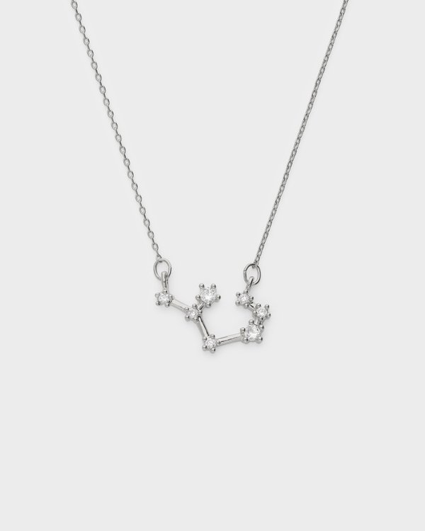Aquarius Constellation Necklace in Silver
