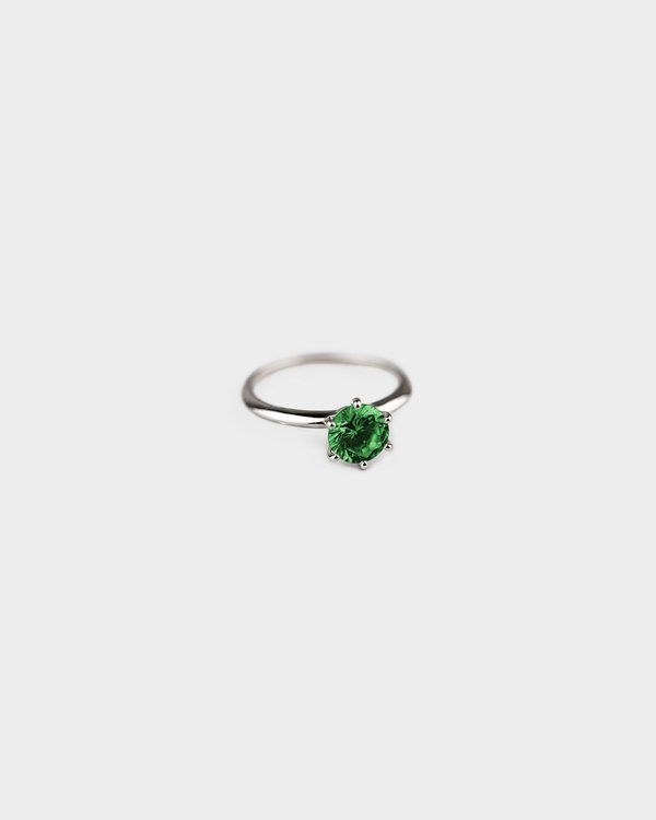 Solitaire Ring in Fern Green (Size 15)