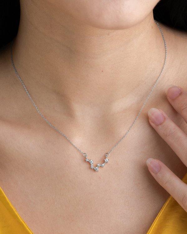 Sagittarius Constellation Necklace in Silver