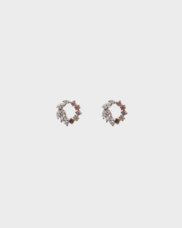 Alaina Earrings in Rose Gold