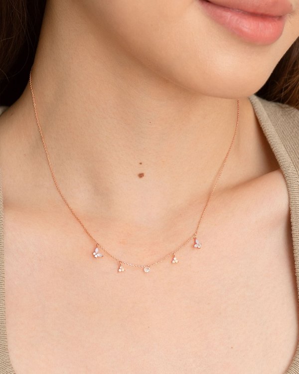 Piper Necklace in Rose Gold 