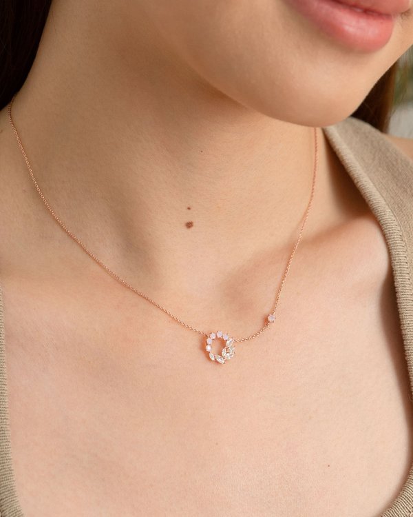 Unity Necklace in Rose Gold 