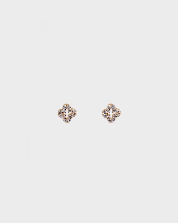 Aqua Earrings in Rose Gold