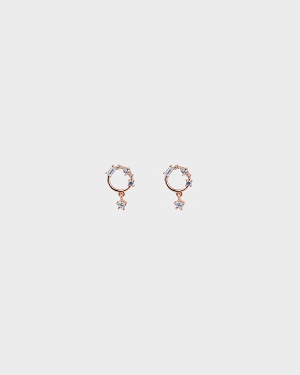 Zeke Earrings in Rose Gold 