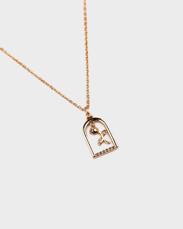 Magdalena Necklace in Rose Gold 