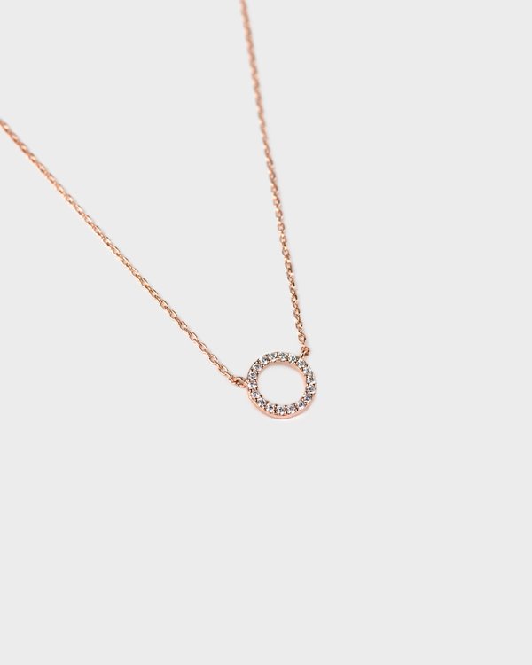 Carrie Necklace in Rose Gold