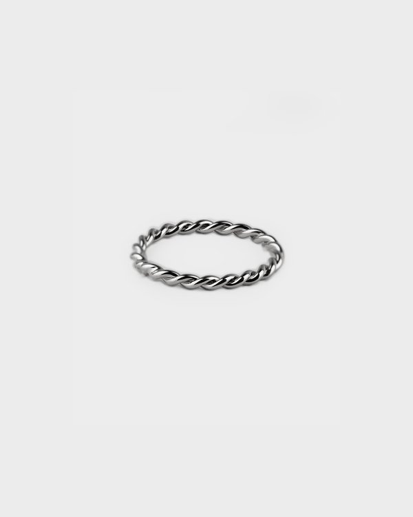 Jianna Ring in Rhodium (Size 17)