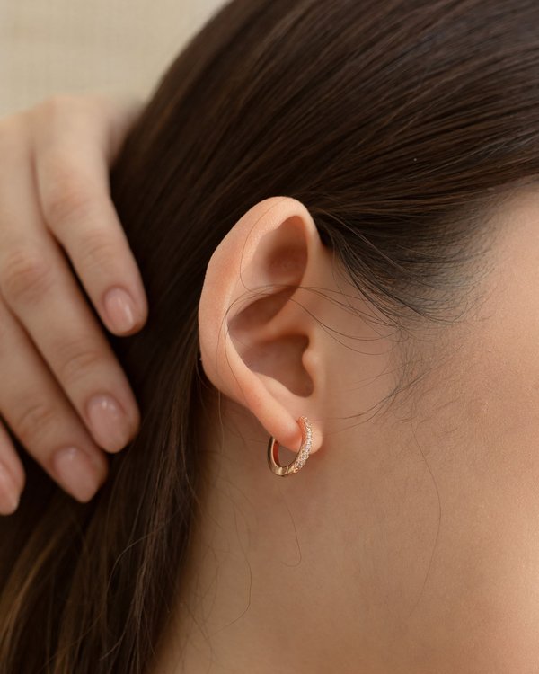 Alexa Earrings in Rose Gold