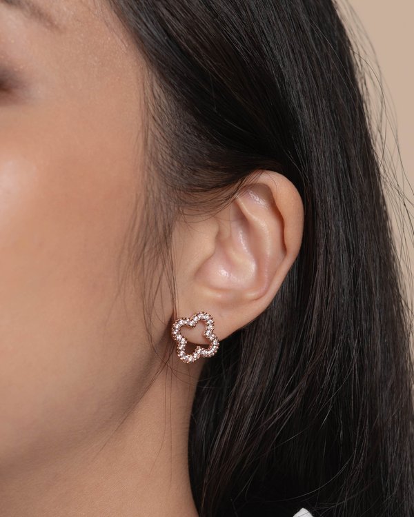 Jazlyne Earrings in Rose Gold 