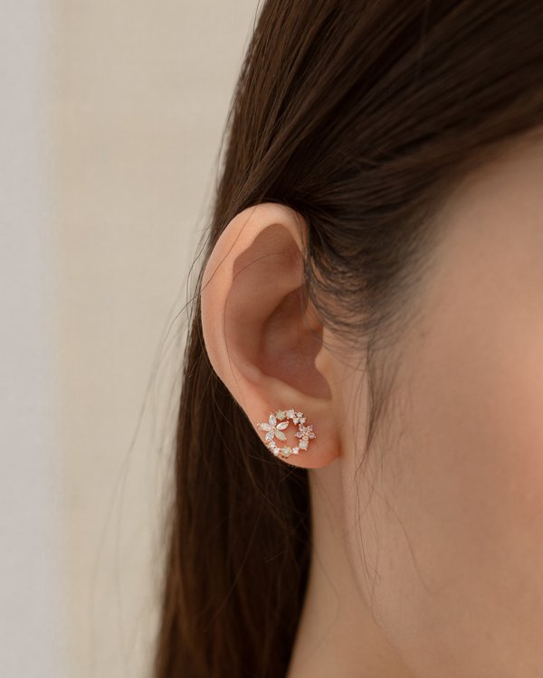 Calantha Earrings In Rose Gold