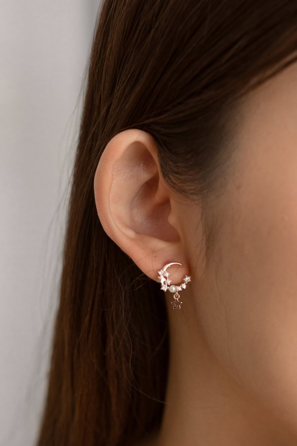 Claudia Earrings in Rose Gold