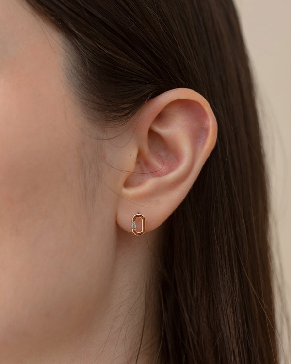 Sabine Earrings in Rose Gold