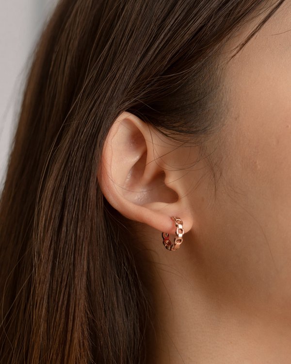 Candice Earrings in Rose Gold