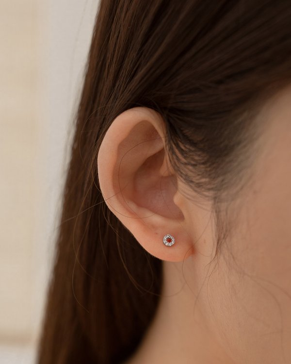 Carli Earring in Rhodium