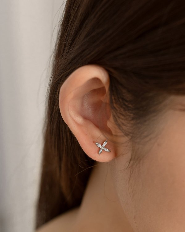 Lindsey Earrings in Silver