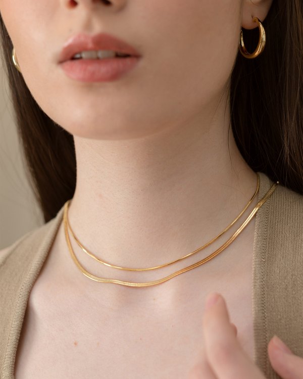 Mallorie Necklace in Gold