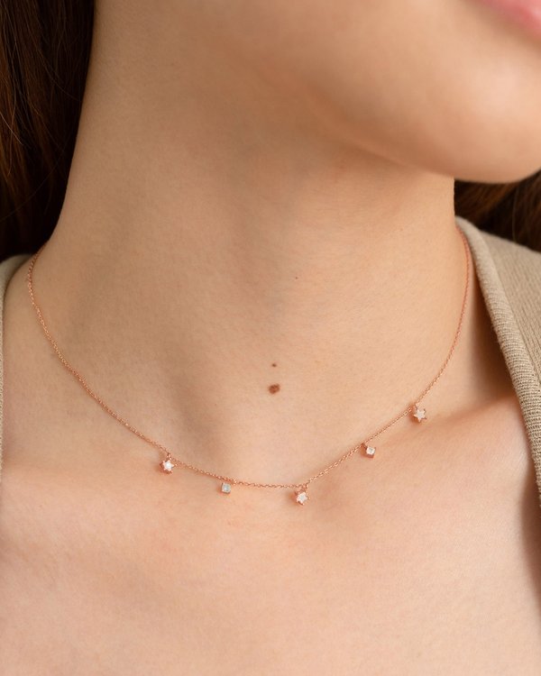 Simone Necklace In Rose Gold