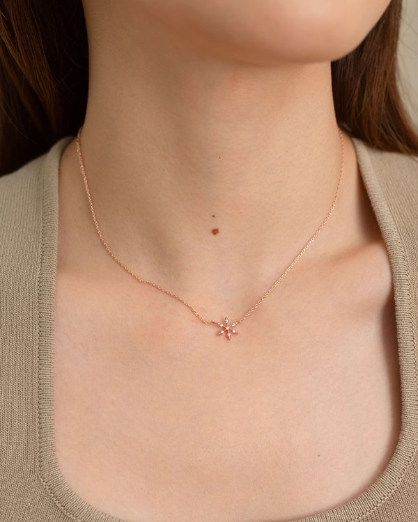 Kayla Necklace in Rose Gold