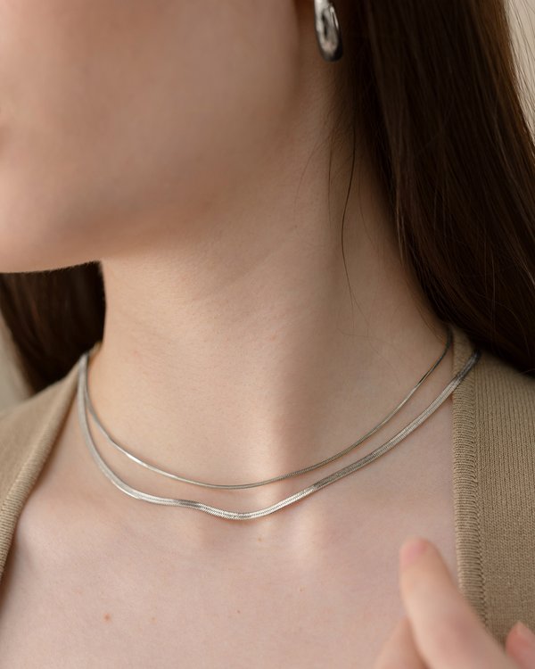 Mallorie Necklace in Silver