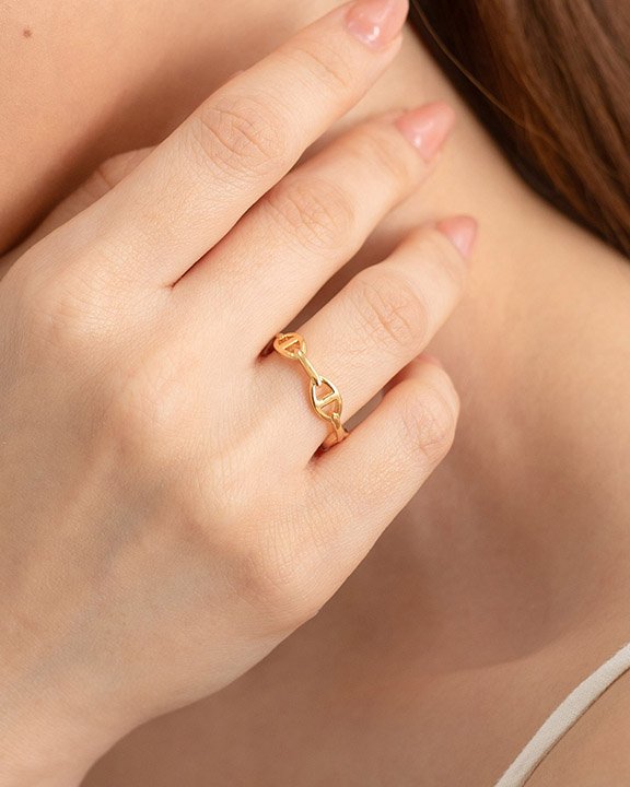 Emmalyn Ring in Gold (Free Size)