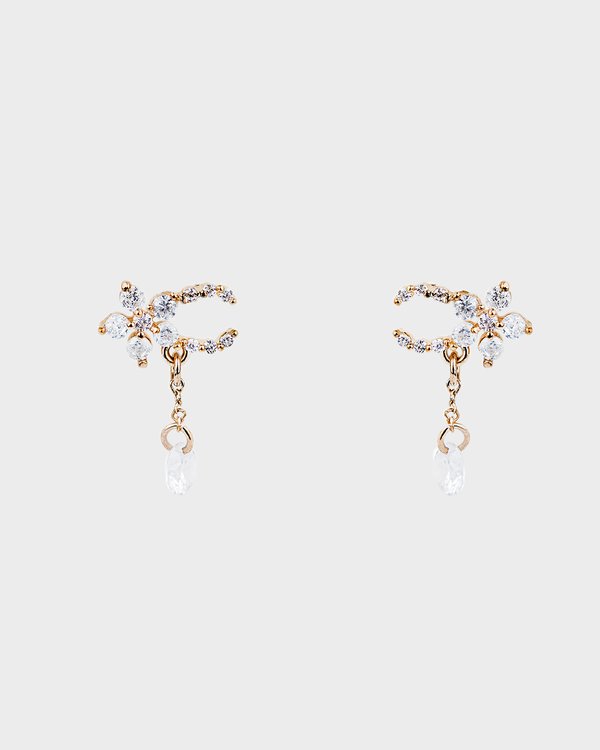 Olive Earrings in Rose Gold