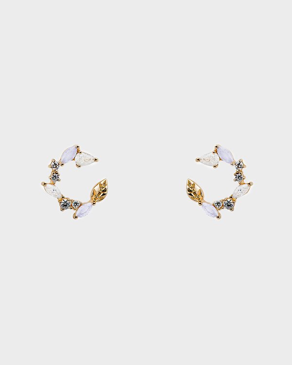 Gemma Earrings in Rose Gold