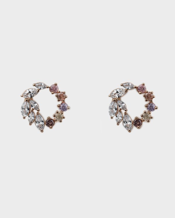 Alaina Earrings in Rose Gold