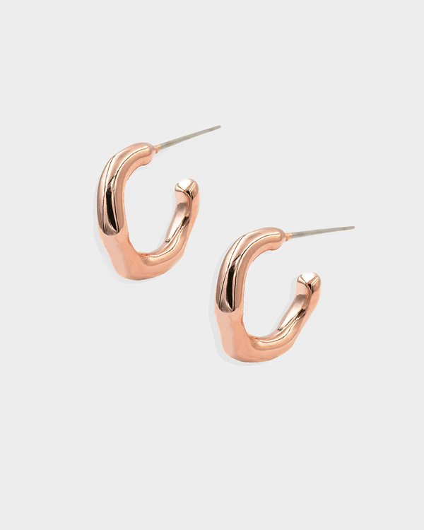 Teagan Earrings in Rose Gold