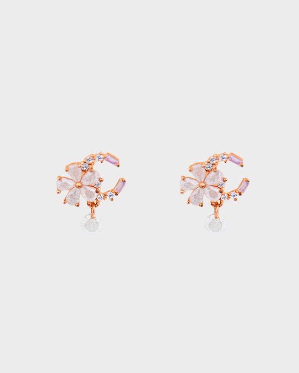 Calantha Earrings In Rose Gold