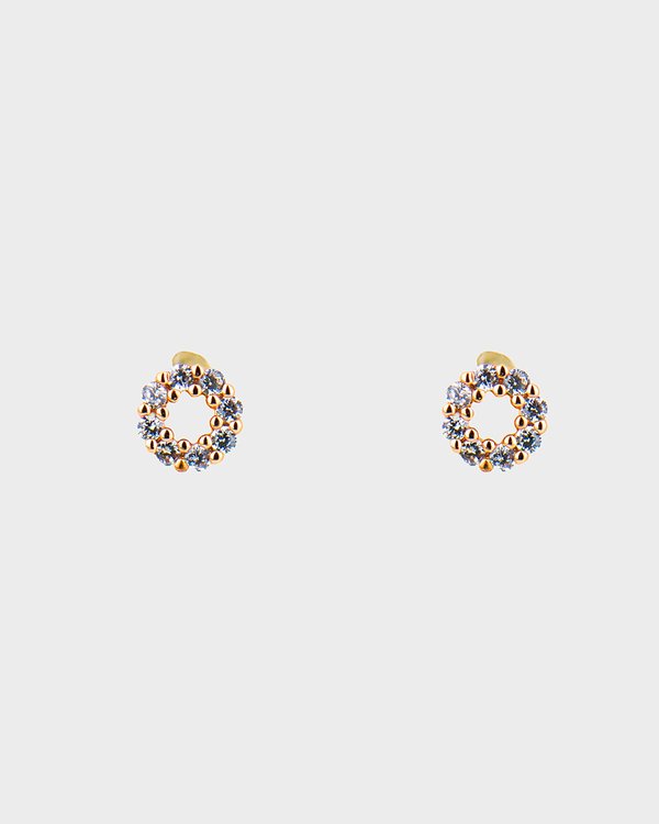 Carli Earrings in Rose Gold